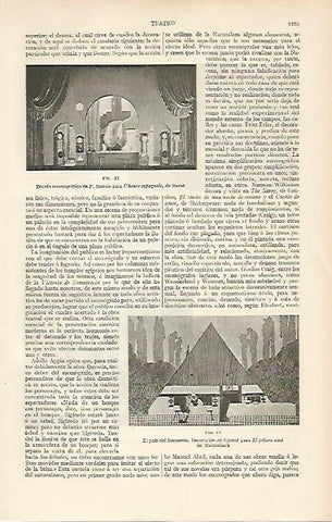 LAMINA ESPASA 5816: Boceto de F. Menzio para l Heure espagnole de Ravel
