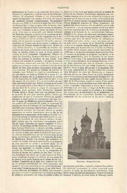 LAMINA ESPASA 5899: La iglesia rusa en Varsovia