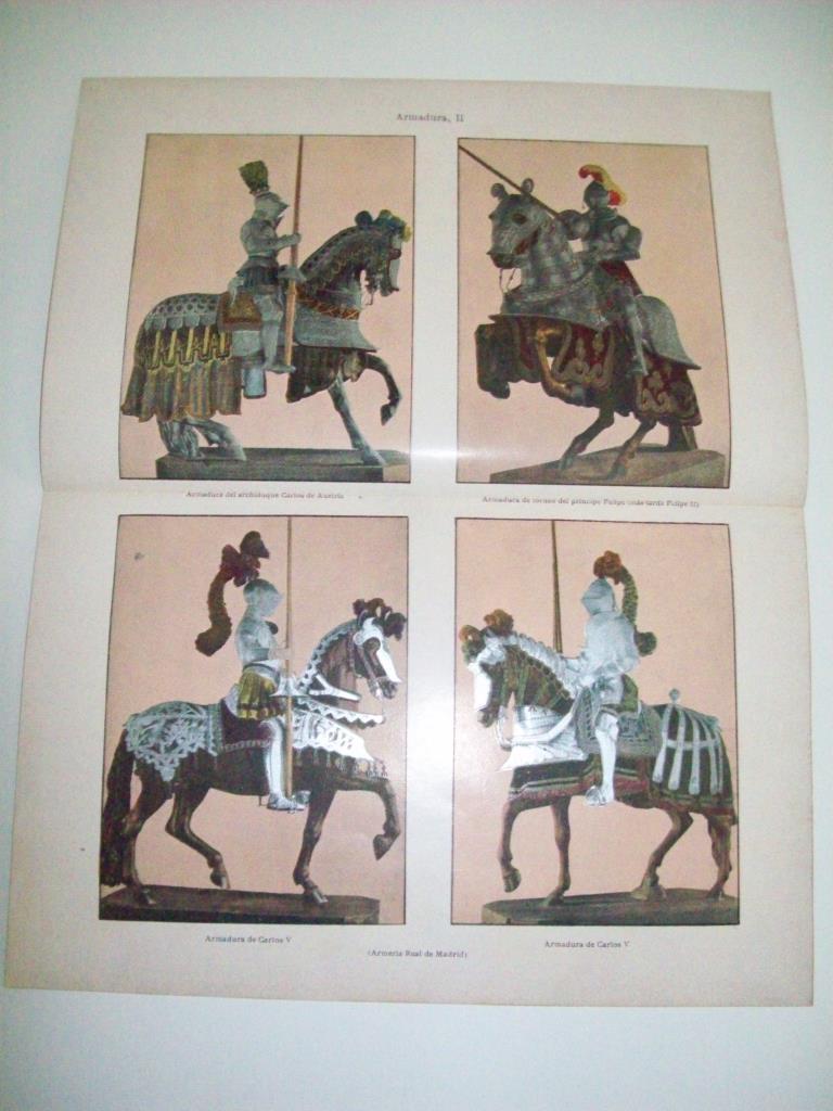 LAMINA ESPASA 5596: Armaduras de Carlos de Austria Felipe II y Carlos V