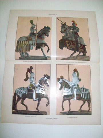 LAMINA ESPASA 5596: Armaduras de Carlos de Austria Felipe II y Carlos V