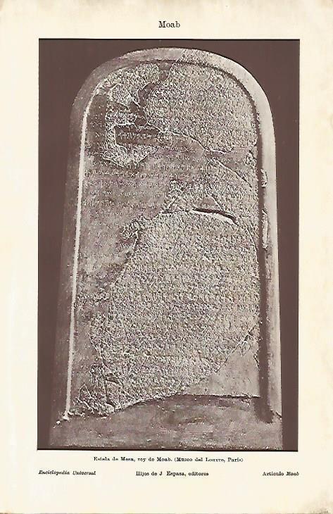 LAMINA ESPASA 5297: Estela de Mesa rey de Moab