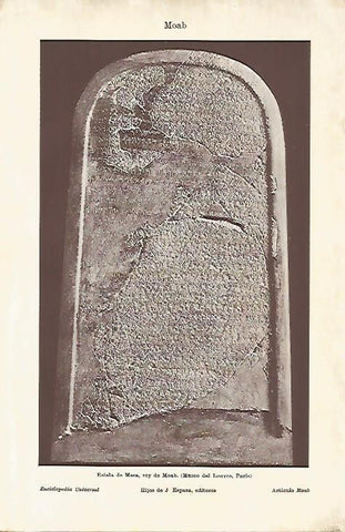 LAMINA ESPASA 5297: Estela de Mesa rey de Moab