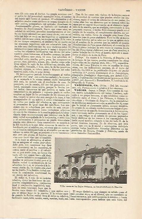 LAMINA ESPASA 5908: Villa vasca cerca de Biarritz
