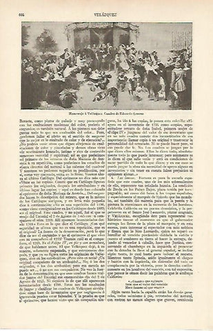 LAMINA ESPASA 5967: Homenaje a Velazquez por Eduardo Lozano