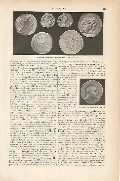 LAMINA ESPASA 5287: Monedas del reinado de Mitridates
