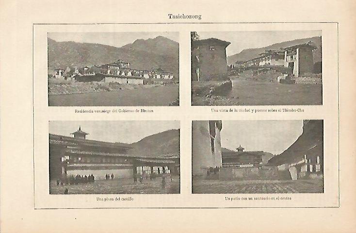 LAMINA ESPASA 5762: Vistas de Tasichozong Butan