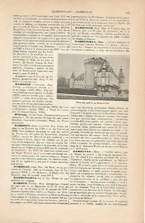 LAMINA ESPASA 5041: Castillo de Rambouillet Francia