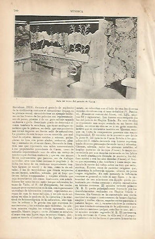 LAMINA ESPASA 5221: Sala del trono del palacio de Knossos en Creta Grecia