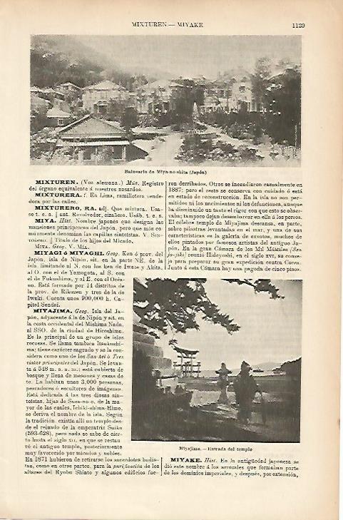 LAMINA ESPASA 5293: Balneario de Miya-no-shita Japon