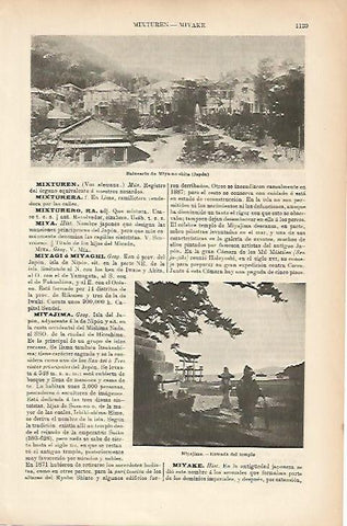 LAMINA ESPASA 5293: Balneario de Miya-no-shita Japon