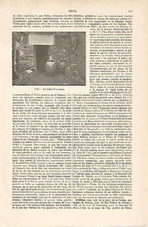 LAMINA ESPASA 5952: La tumba de Campana en Veies Italia