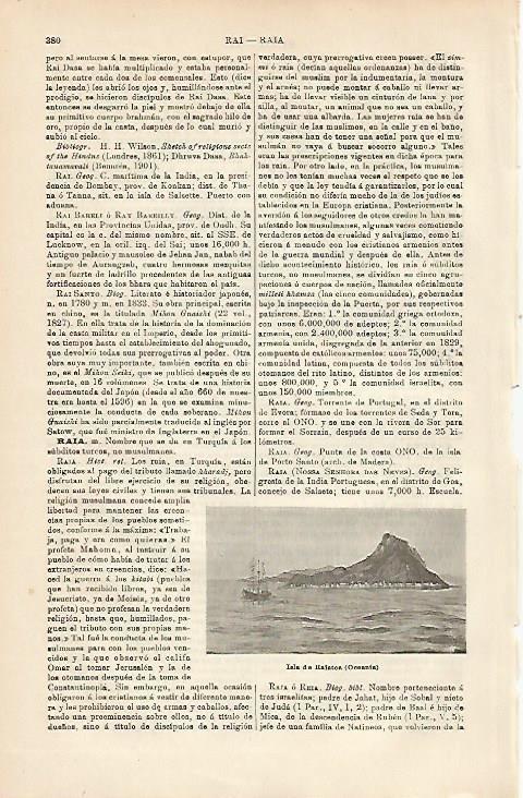 LAMINA ESPASA 5029: Isla de Ralatea Oceania