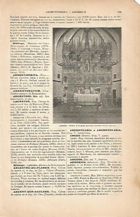 LAMINA ESPASA 5569: Iglesia de Argentona Barcelona