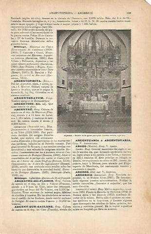 LAMINA ESPASA 5569: Iglesia de Argentona Barcelona