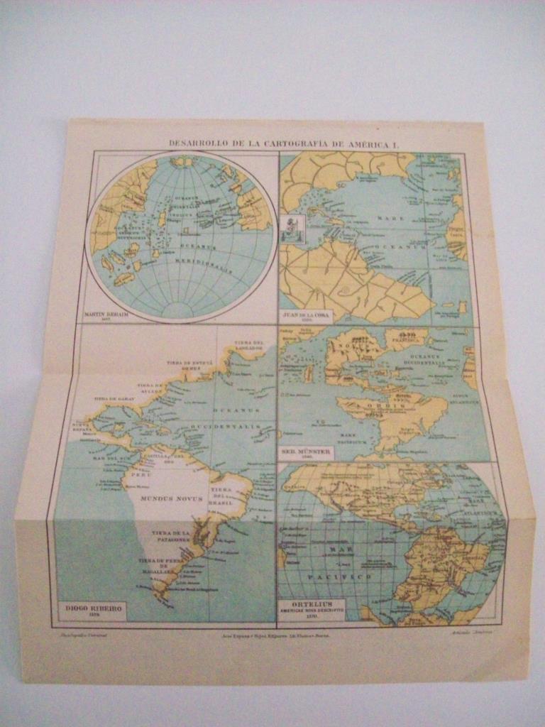 LAMINA ESPASA 5501: Desarrollo de la cartografia de America