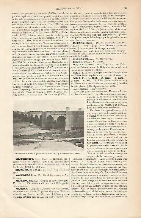 LAMINA ESPASA 5147: Puente sobre el rio Mijares Castellon