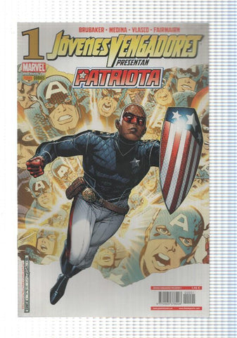 Panini: Jovenes Vengadores presentan num 1, Patriota. Marvel