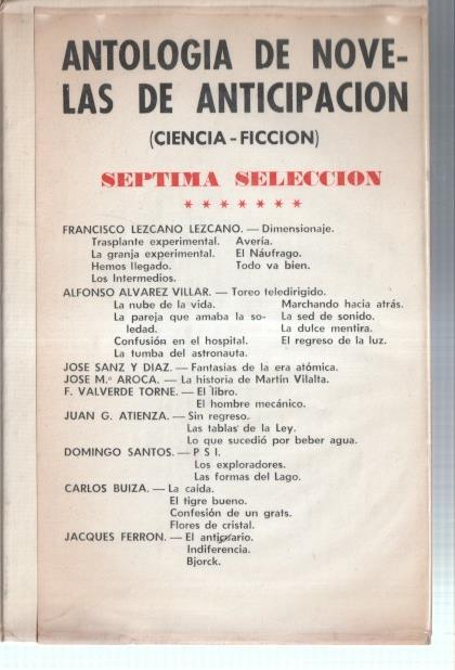 Antologia de novelas de anticipacion septima serleccion