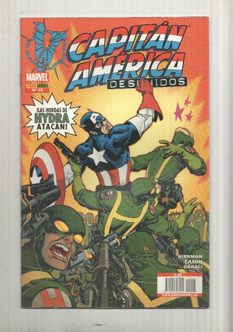 Panini: Marvel Knighs: Capitan America num 28. Desunidos. Superpatriota parte 1 y 2. Las hordas de Hydra atacan