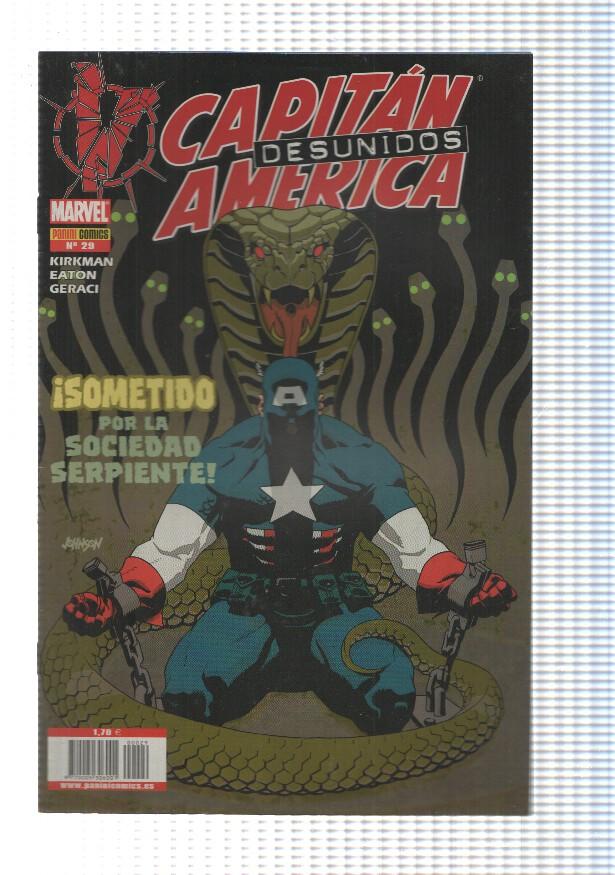 Panini: Marvel Knighs: Capitan America num 29. Desunidos. Superpatriota parte 3. Sometido por la sociedad serpiente