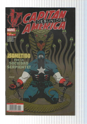 Panini: Marvel Knighs: Capitan America num 29. Desunidos. Superpatriota parte 3. Sometido por la sociedad serpiente