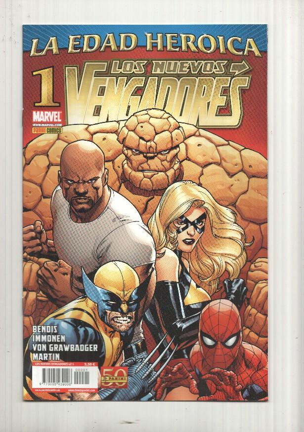 Panini: Los Nuevos Vengadores vol. 2 num 1 - La Edad Heroica parte 1. Marvel