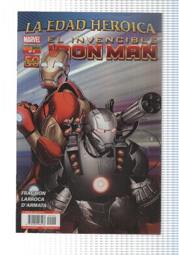 Panini 50 años: Iron Man num 2. La Edad Heroica, Stark Resiliente parte 2 y 3 - Hombres Visionarios, Esto es lo que hacemos. Marvel