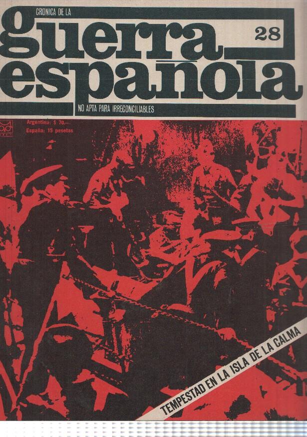 Cronica de la guerra española numero 028: Tempestad en la isla de la calma