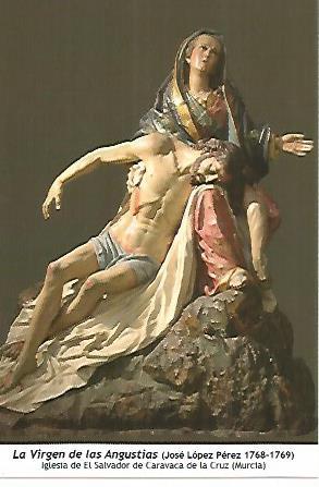 POSTAL: La Virgen de las Angustias. Caravaca de la Cruz Murcia