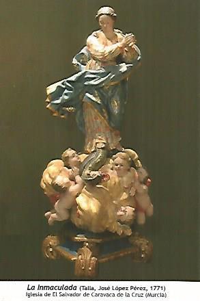  POSTAL: La Inmaculada. Caravaca de la Cruz Murcia