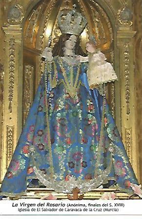  POSTAL: La Virgen del Rosario. Caravaca de la Cruz Murcia