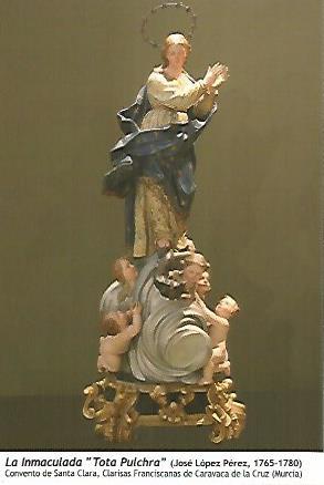  POSTAL: La Inmaculada Tota Pulchra. Caravaca de la Cruz Murcia