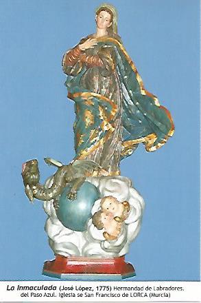  POSTAL: La Inmaculada. Lorca Murcia