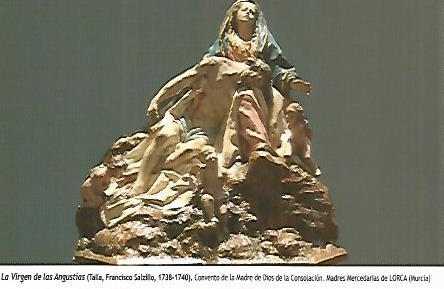POSTAL: La Virgen de las Angustias. Lorca Murcia