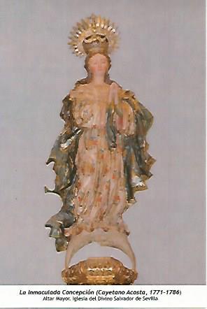 POSTAL: La Inmaculada Concepcion. Iglesia del Divino Salvador de Sevilla