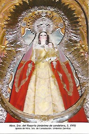POSTAL: Nuestra Señora del Rosario. Umbrete Sevilla
