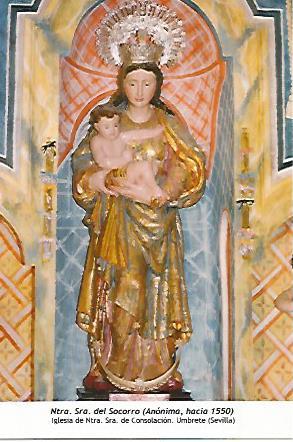POSTAL: Nuestra Señora del Socorro. Umbrete Sevilla