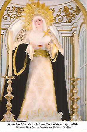 POSTAL: Maria Santisima de los Dolores. Umbrete Sevilla