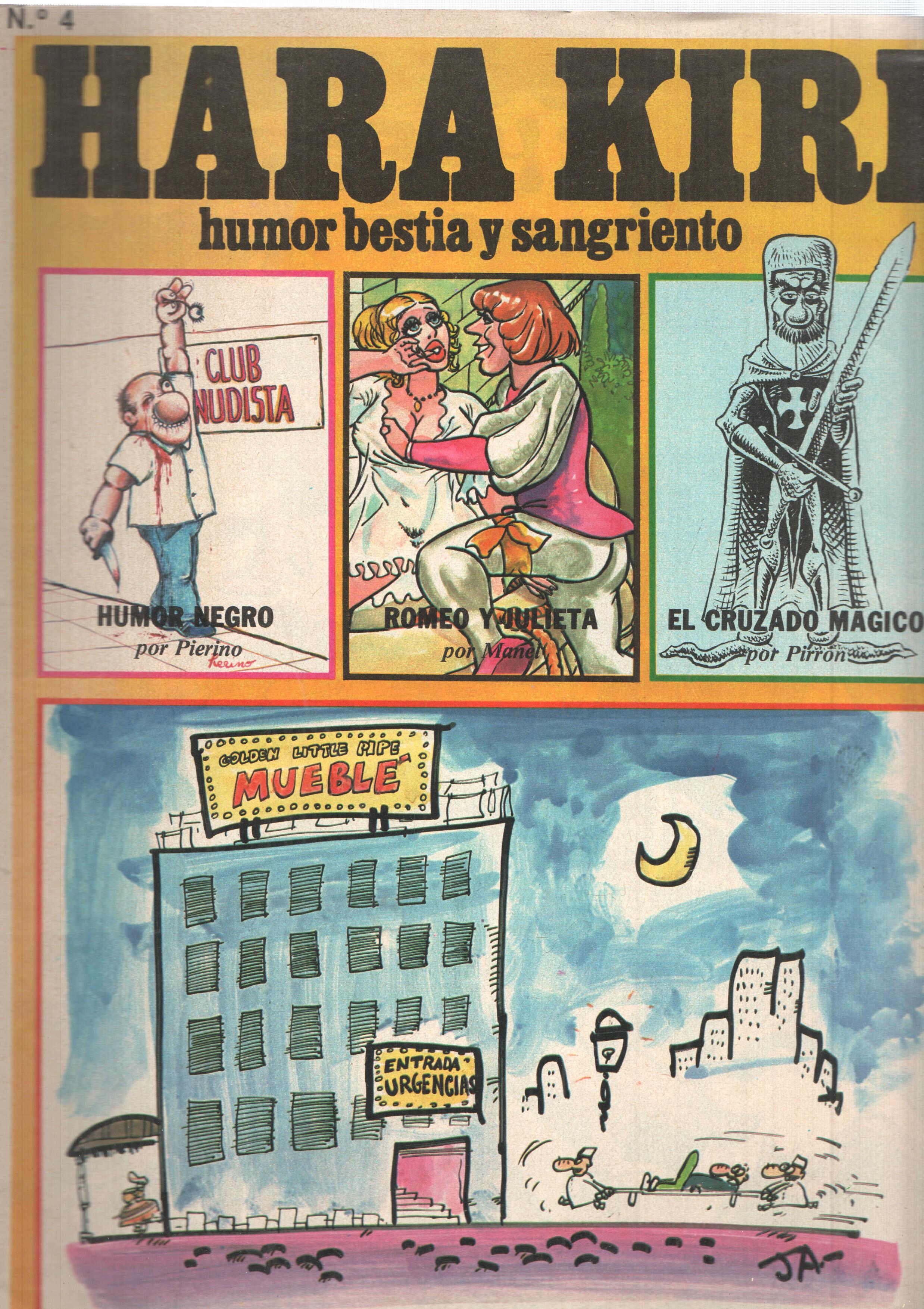 Harakiri humor bestia y sangriento numero 04: El cruzado magico, etc