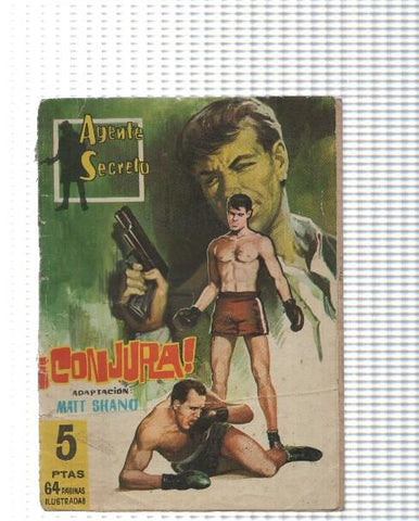 Aventuras Ilustradas Ferma: Agente Secreto numero 20: Conjura, trasera ficha foto de Tony curtis en taras bulbas