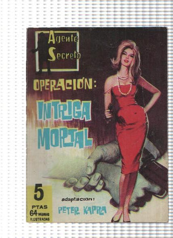 Aventuras Ilustradas Ferma: Agente Secreto numero 23: Operacion Intriga Mortal, trasera ficha foto de Rita Moreno