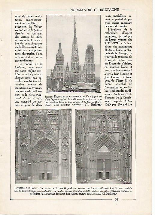 LAMINA 3780: CATEDRAL DE ROUEN