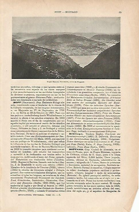 LAMINA ESPASA Alemania 11776: Vierseeplatz cerca de Boppard Alemania