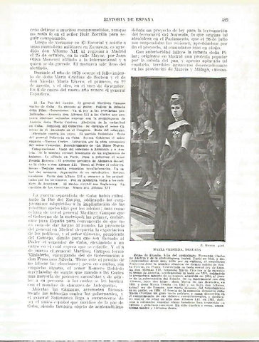 LAMINA 4463: Retrato de la Reina Maria Cristina Deseada