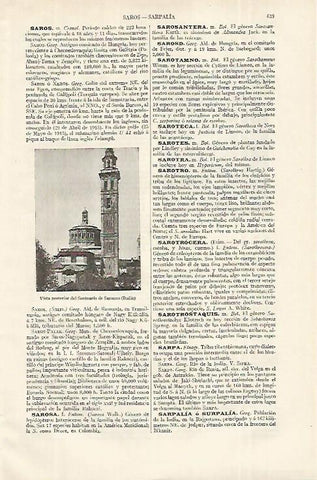 LAMINA ESPASA 12379: Vista del Santuario de Saronno Italia