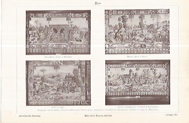 LAMINA ESPASA 17856: Alegorias de los meses