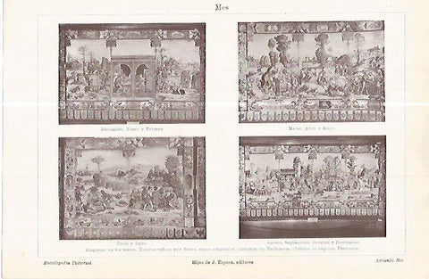 LAMINA ESPASA 17856: Alegorias de los meses