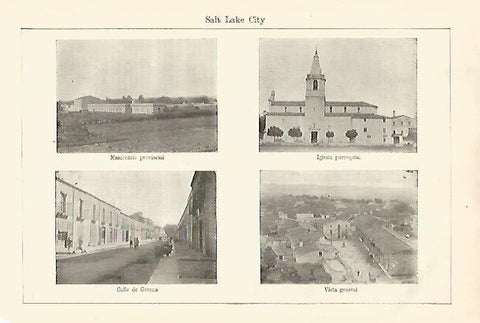 LAMINA ESPASA 18205: Vistas de Salt Lake City