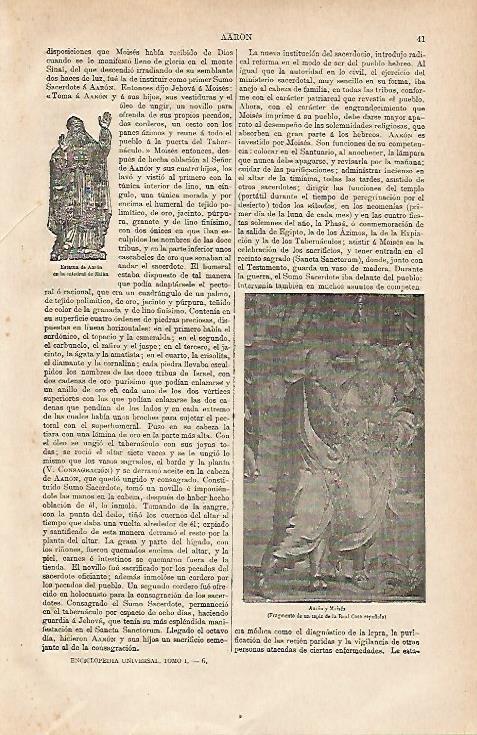 LAMINA ESPASA 13092: Estatua de Aaron en Milan