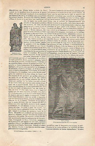 LAMINA ESPASA 13092: Estatua de Aaron en Milan